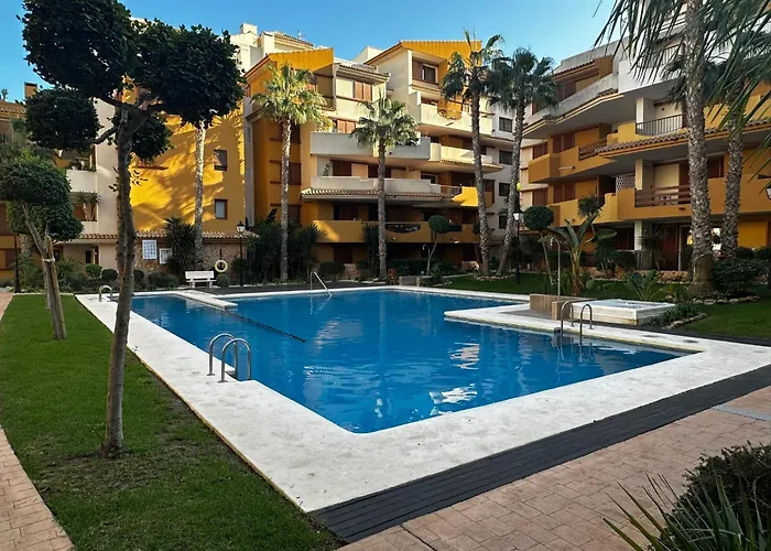 Ground Floor Punta Prima Apartment Looking At The Pool