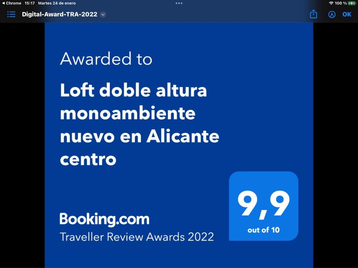 Loft Doble Altura Monoambiente Nuevo En Centro Apartamento Alicante