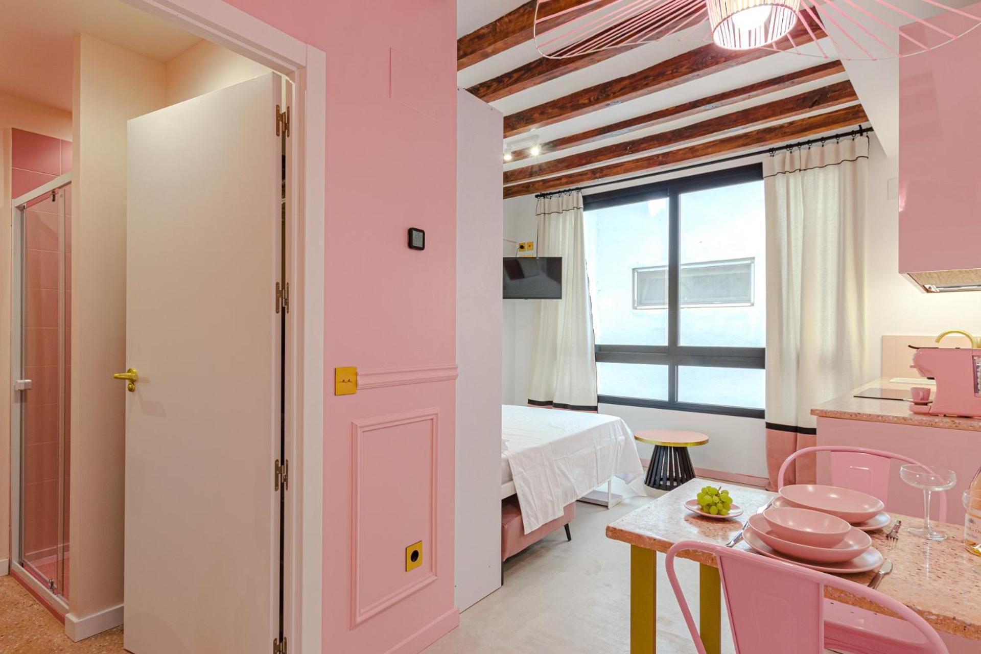 Apartamento Glamorous Pink In Center Alicante