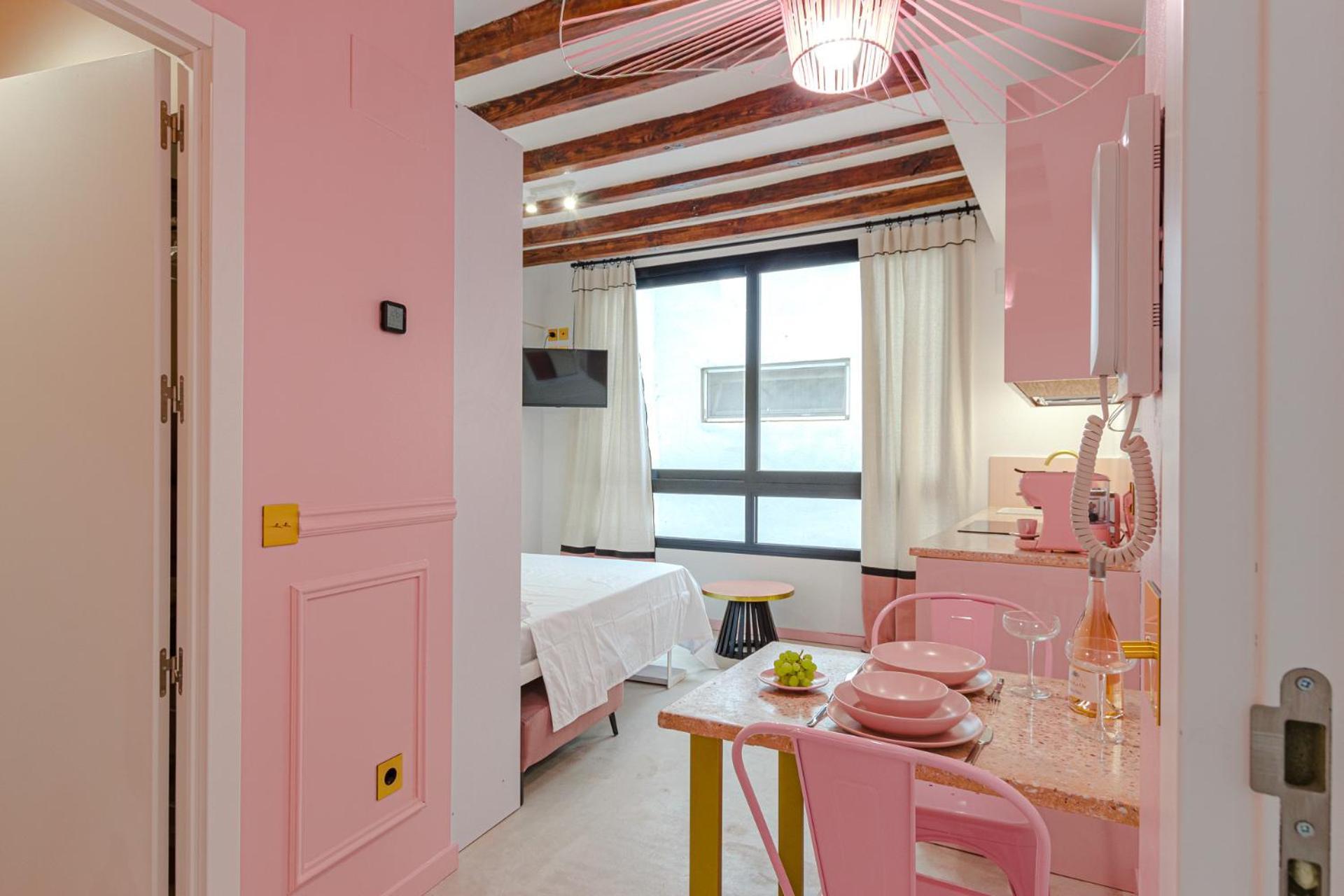 Apartamento Glamorous Pink In Center *