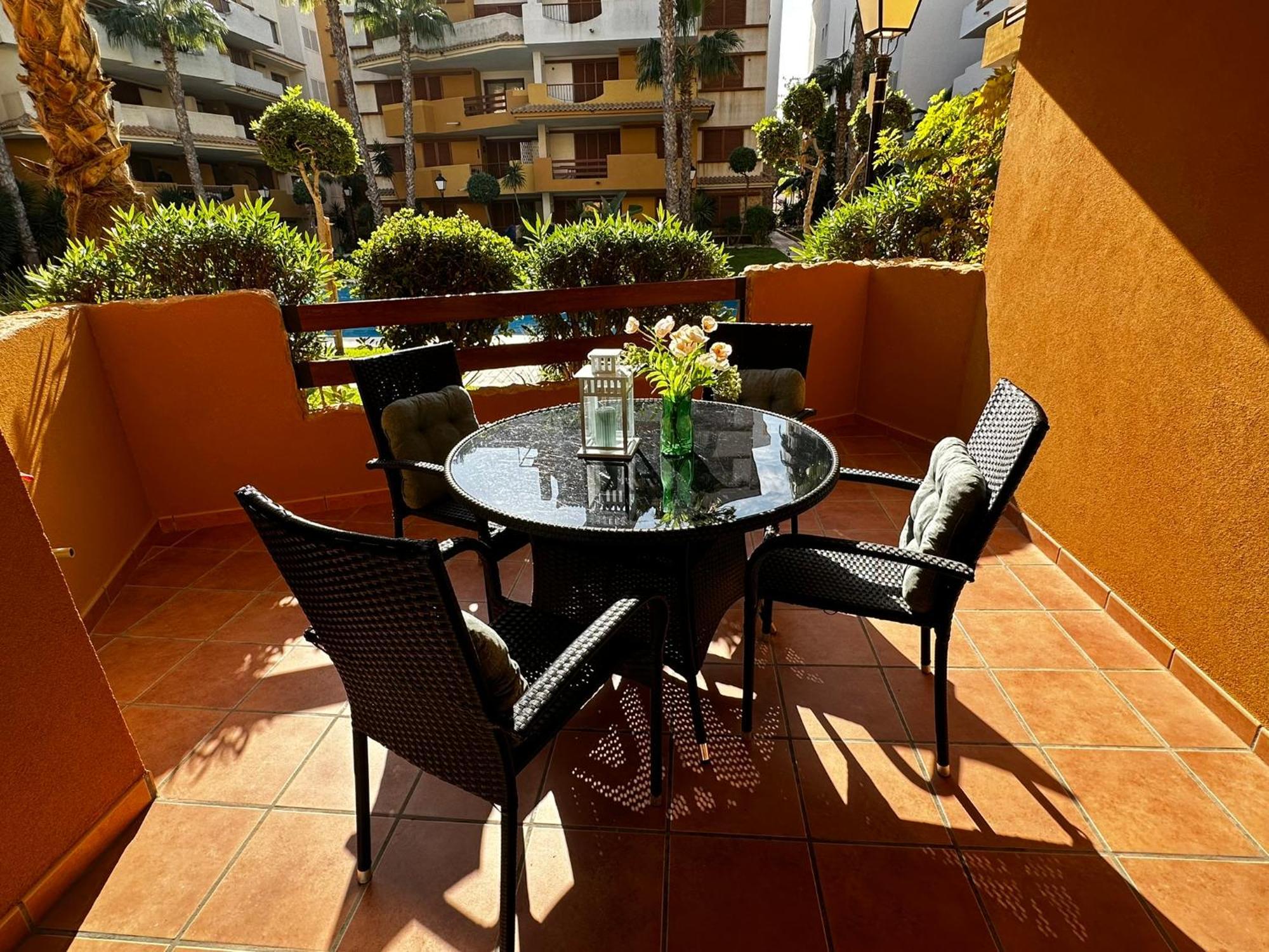 Ground Floor Punta Prima Looking At The Pool *