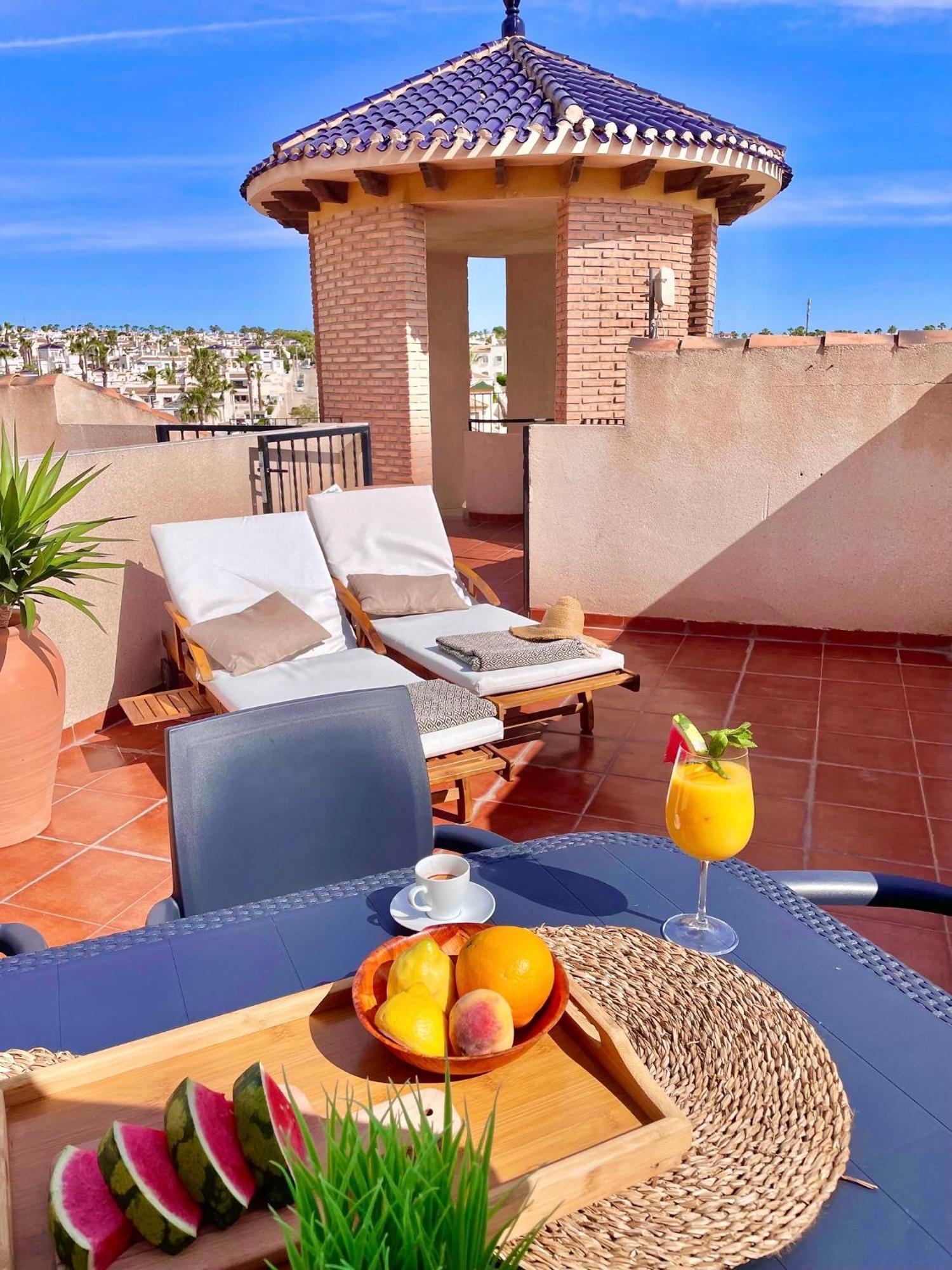 Casa Andres. Two Bed Penthouse Pool & Terrace Apartment Alicante